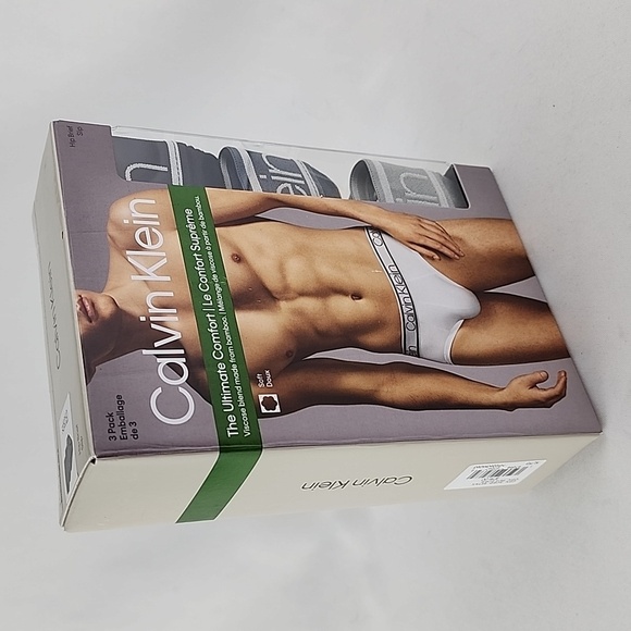 Calvin Klein The  Ultimate Comfort Bamboo Viscose Hip Briefs Slip 3-Pack Size XL - Picture 1 of 8